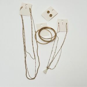 Old Navy Gold and Cream Jewelry Collection